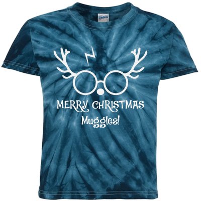 Merry Christmas Muggles Funny Christmas Kids Tie-Dye T-Shirt