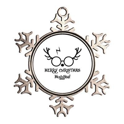 Merry Christmas Muggles Funny Christmas Metallic Star Ornament