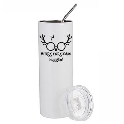 Merry Christmas Muggles Funny Christmas Stainless Steel Tumbler