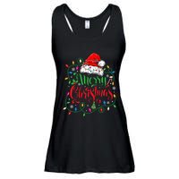 Merry Christmas Matching Family Santa Hat Lights Xmas Ladies Essential Flowy Tank