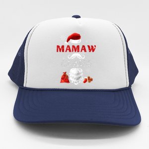 Mamaw Claus Matching Family Christmas Santa Gift Trucker Hat