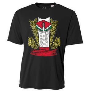 Mariachi Charro Mexican Costume For Dia De Los Muertos Cooling Performance Crew T-Shirt