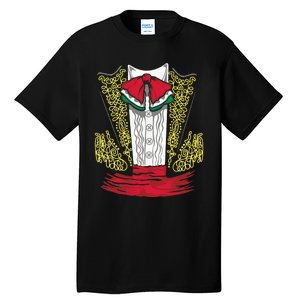 Mariachi Charro Mexican Costume For Dia De Los Muertos Tall T-Shirt