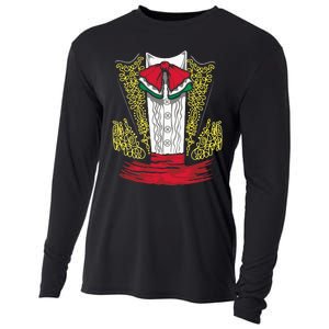 Mariachi Charro Mexican Costume For Dia De Los Muertos Cooling Performance Long Sleeve Crew