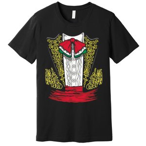 Mariachi Charro Mexican Costume For Dia De Los Muertos Premium T-Shirt