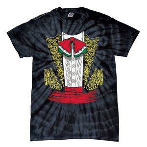 Mariachi Charro Mexican Costume For Dia De Los Muertos Tie-Dye T-Shirt