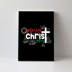 Merry Christ Mas Funny Jesus Christian Gift Religious Canvas