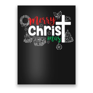 Merry Christ Mas Funny Jesus Christian Gift Religious Poster