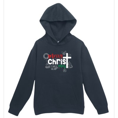 Merry Christ Mas Funny Jesus Christian Gift Religious Urban Pullover Hoodie