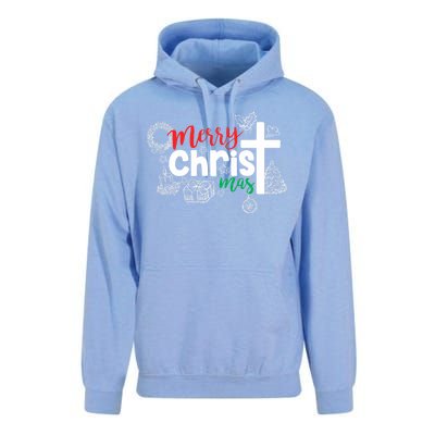 Merry Christ Mas Funny Jesus Christian Gift Religious Unisex Surf Hoodie