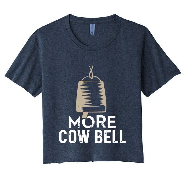 More Cowbell Women's Crop Top Tee