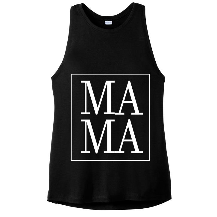 Mama Cute Mother's Day Gift Ladies PosiCharge Tri-Blend Wicking Tank