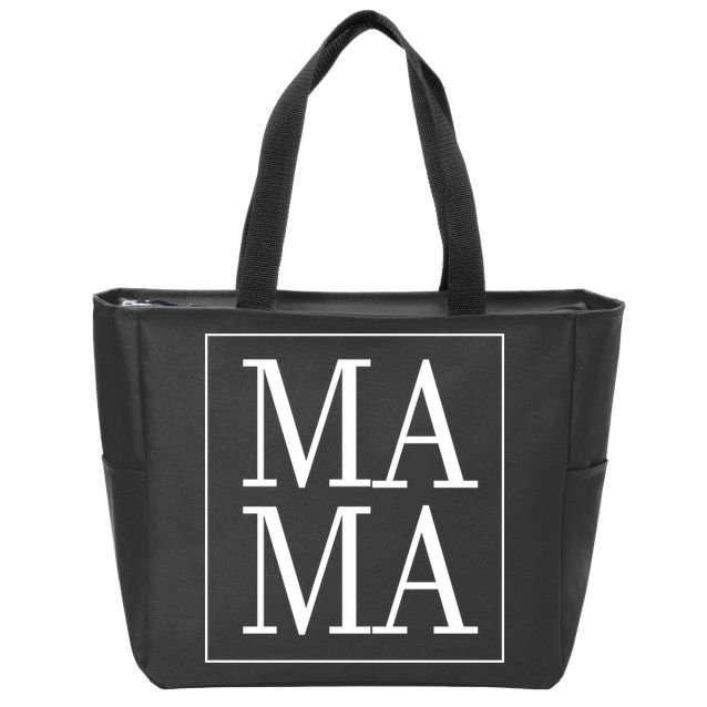 Mama Cute Mother's Day Gift Zip Tote Bag