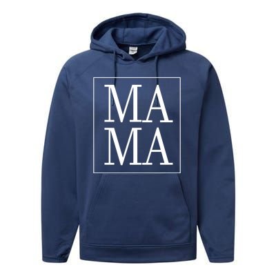 Mama Cute Mother's Day Gift Performance Fleece Hoodie