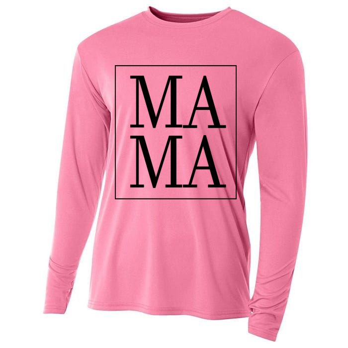 Mama Cute Mother's Day Gift Cooling Performance Long Sleeve Crew