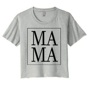 Mama Cute Mother's Day Gift Women's Crop Top Tee