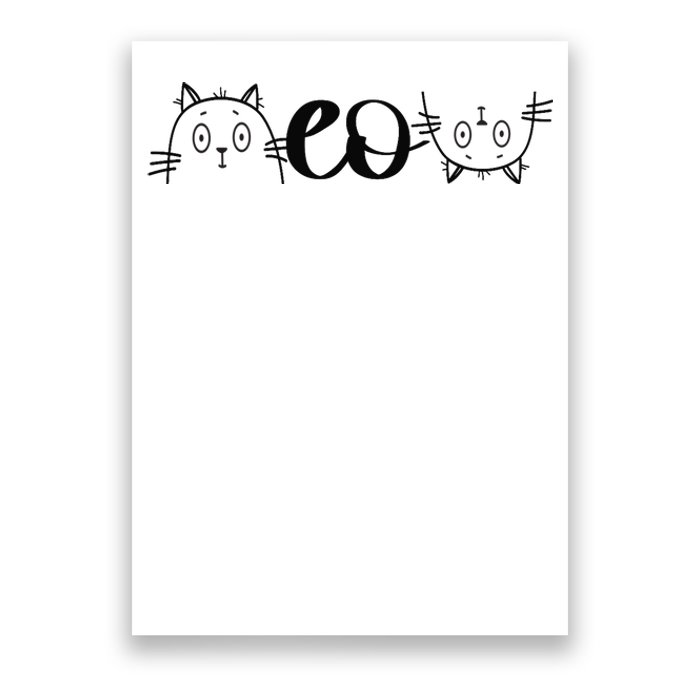 Meow Cat Meow Kitty Funny Cats Animal Lover Awesome Cute Poster