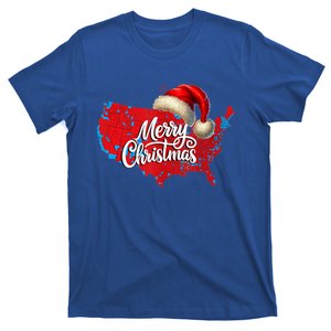 Merry Christmas Map Of 2024 Election Results Santa Hat Maga Meaningful Gift T-Shirt