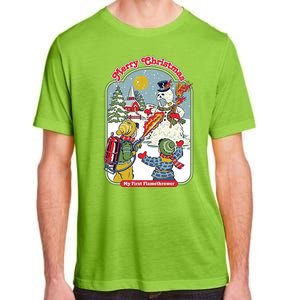 Merry Christmas My First Flamethrower Adult ChromaSoft Performance T-Shirt