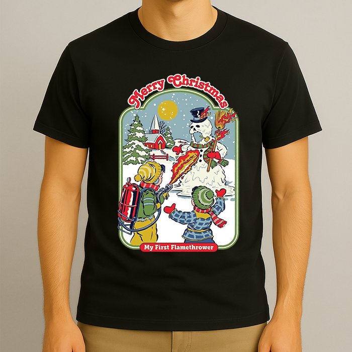 Merry Christmas My First Flamethrower T-Shirt