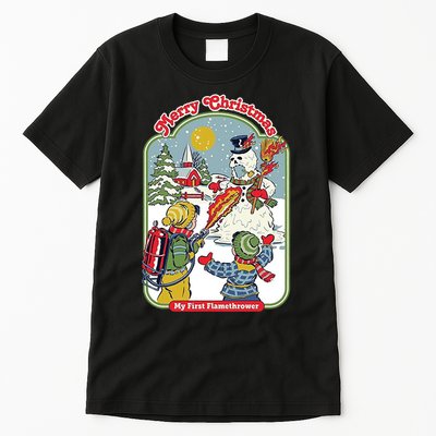 Merry Christmas My First Flamethrower Tall T-Shirt