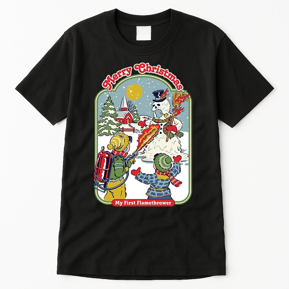 Merry Christmas My First Flamethrower Tall T-Shirt