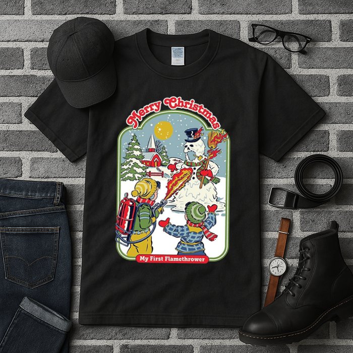Merry Christmas My First Flamethrower Tall T-Shirt