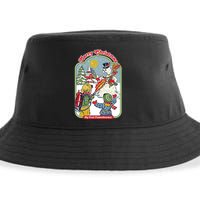 Merry Christmas My First Flamethrower Sustainable Bucket Hat