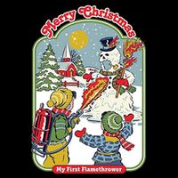 Merry Christmas My First Flamethrower Button