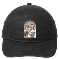 Merry Christmas My First Flamethrower 7-Panel Snapback Hat
