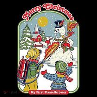 Merry Christmas My First Flamethrower Mesh Reversible Basketball Jersey Tank