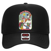 Merry Christmas My First Flamethrower Trucker Hat