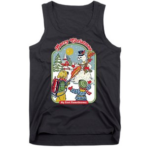 Merry Christmas My First Flamethrower Tank Top