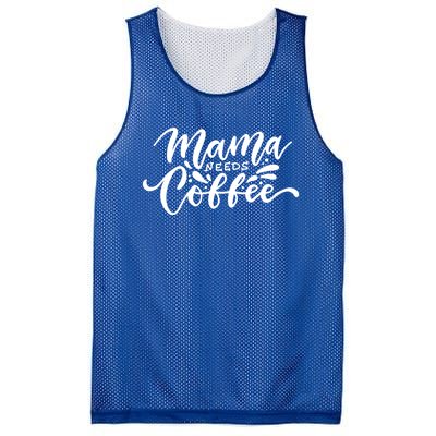 Mom Caffeine Mama Needs Coffee Cool Gift Mesh Reversible Basketball Jersey Tank