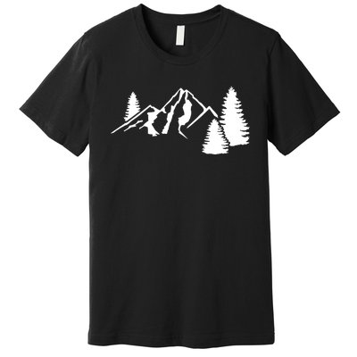 Mountains Camping Premium T-Shirt