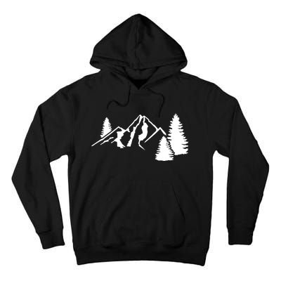 Mountains Camping Tall Hoodie