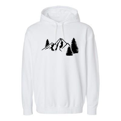 Mountains Camping Garment-Dyed Fleece Hoodie