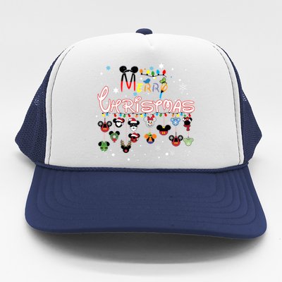 Merry Christmas Mouse Mic Key Funny Trucker Hat