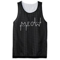 Meow Cat Meow Kitty Funny Cats Mom And Cat Dad Mesh Reversible Basketball Jersey Tank