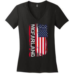 Mcfarland City Women's V-Neck T-Shirt