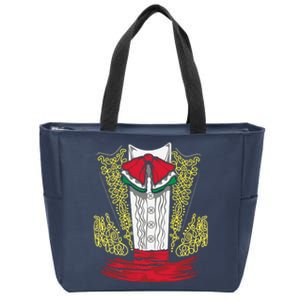 Mariachi Charro Mexican Costume For Dia De Los Muertos Zip Tote Bag