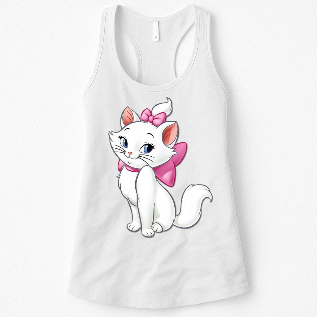 Marie Cat Womens Tank Top