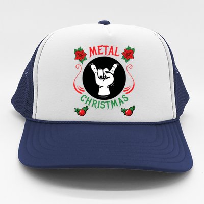 Metal Christmas Trucker Hat