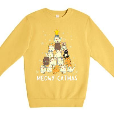 Meowy Catmas Premium Crewneck Sweatshirt