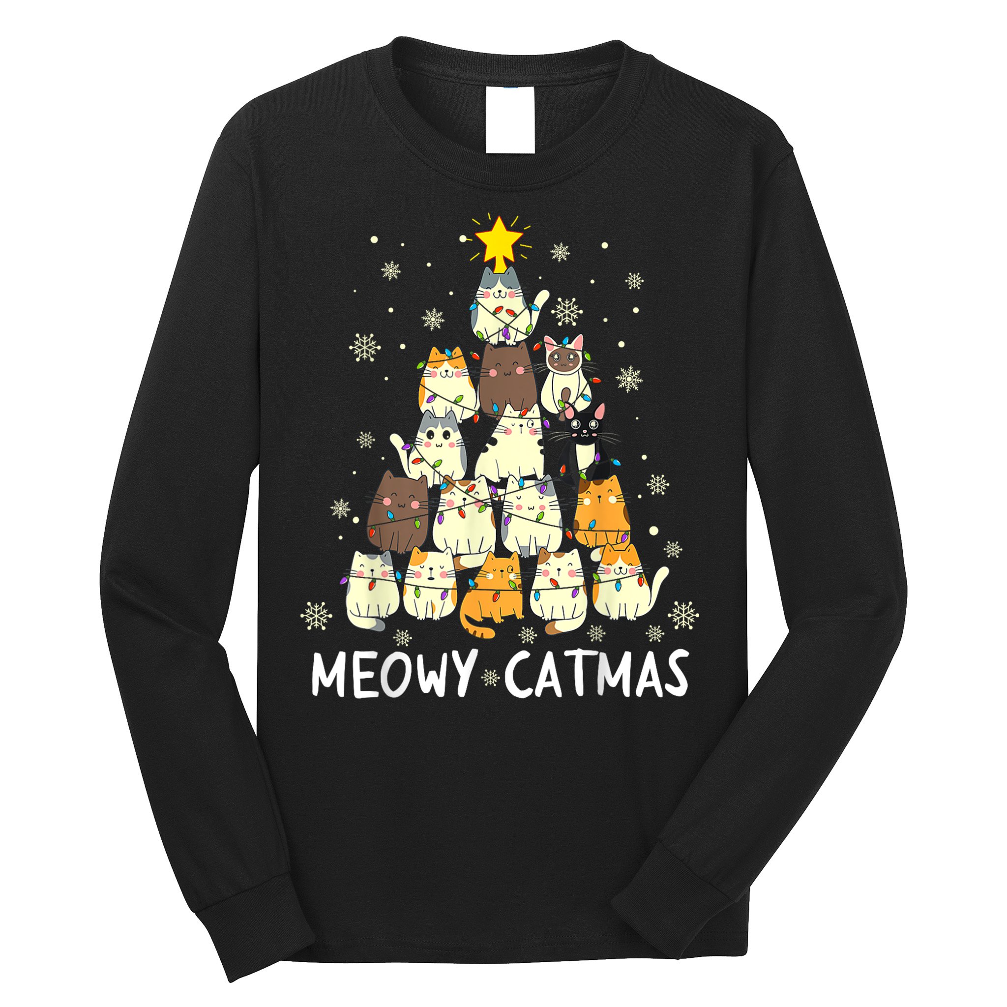 Meowy Catmas Long Sleeve Shirt