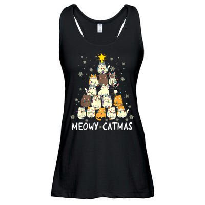 Meowy Catmas Ladies Essential Flowy Tank