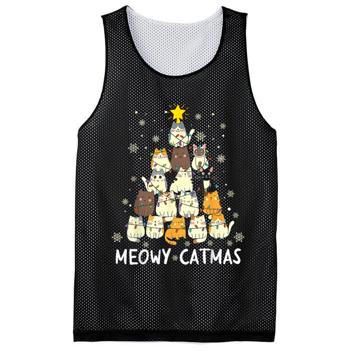 Meowy Catmas Mesh Reversible Basketball Jersey Tank