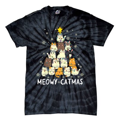 Meowy Catmas Tie-Dye T-Shirt