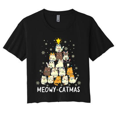 Meowy Catmas Crop Top