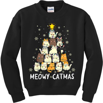 Meowy Catmas Kids Sweatshirt